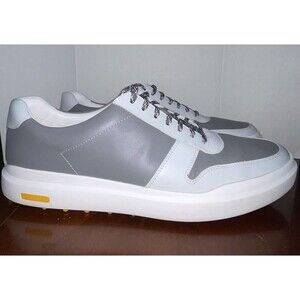 Cole Haan GrandPro AM Golf Sneaker Ironstone/Optic White Men’s Size 13 Shoes
